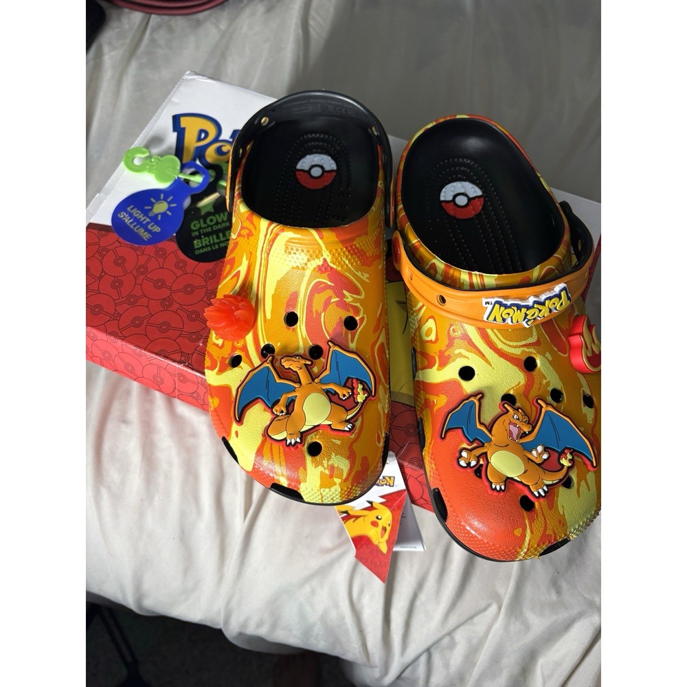Crocs Pokemon Charizard CLS Clog Glow in Dark US M8/W10 MPN 210242-001